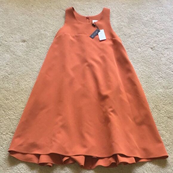 NWT Milly Trapeze Dress in Coppe - Picture 1 of 7